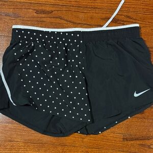 Nike Black Shorts with White Star Design